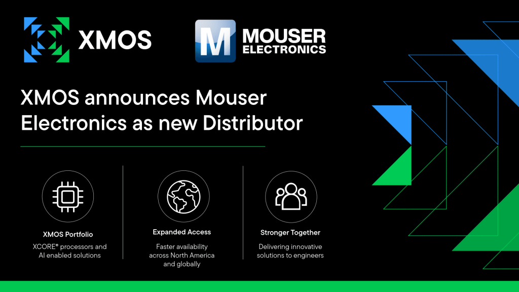 XMOS Announces Mouser Electronics as New Global Distributor